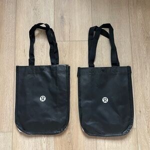 lululemon athletica Black Reusable Tote Duffel-Style Carry Bag